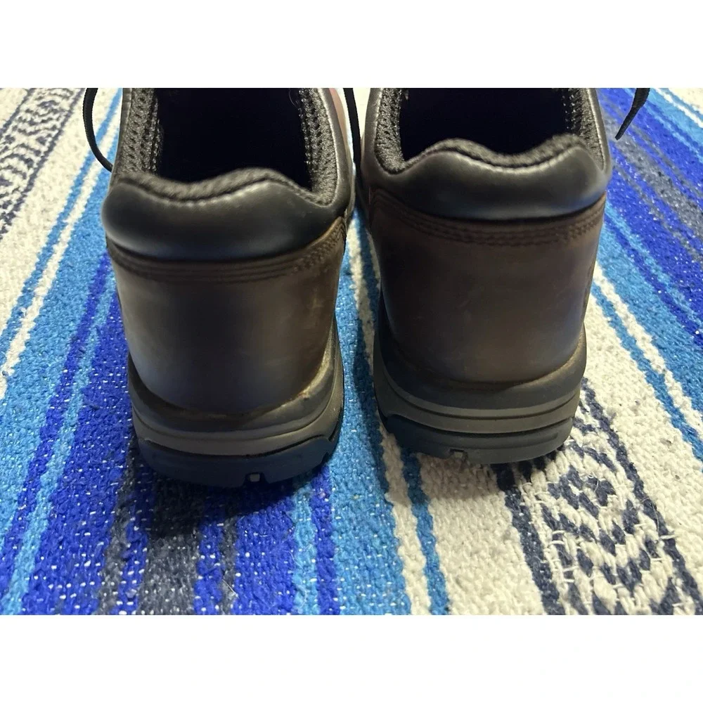 Timberland PRO Men's 9.5 Wide Brown Leather Work Shoes A1VZY Anti-Fatigue
